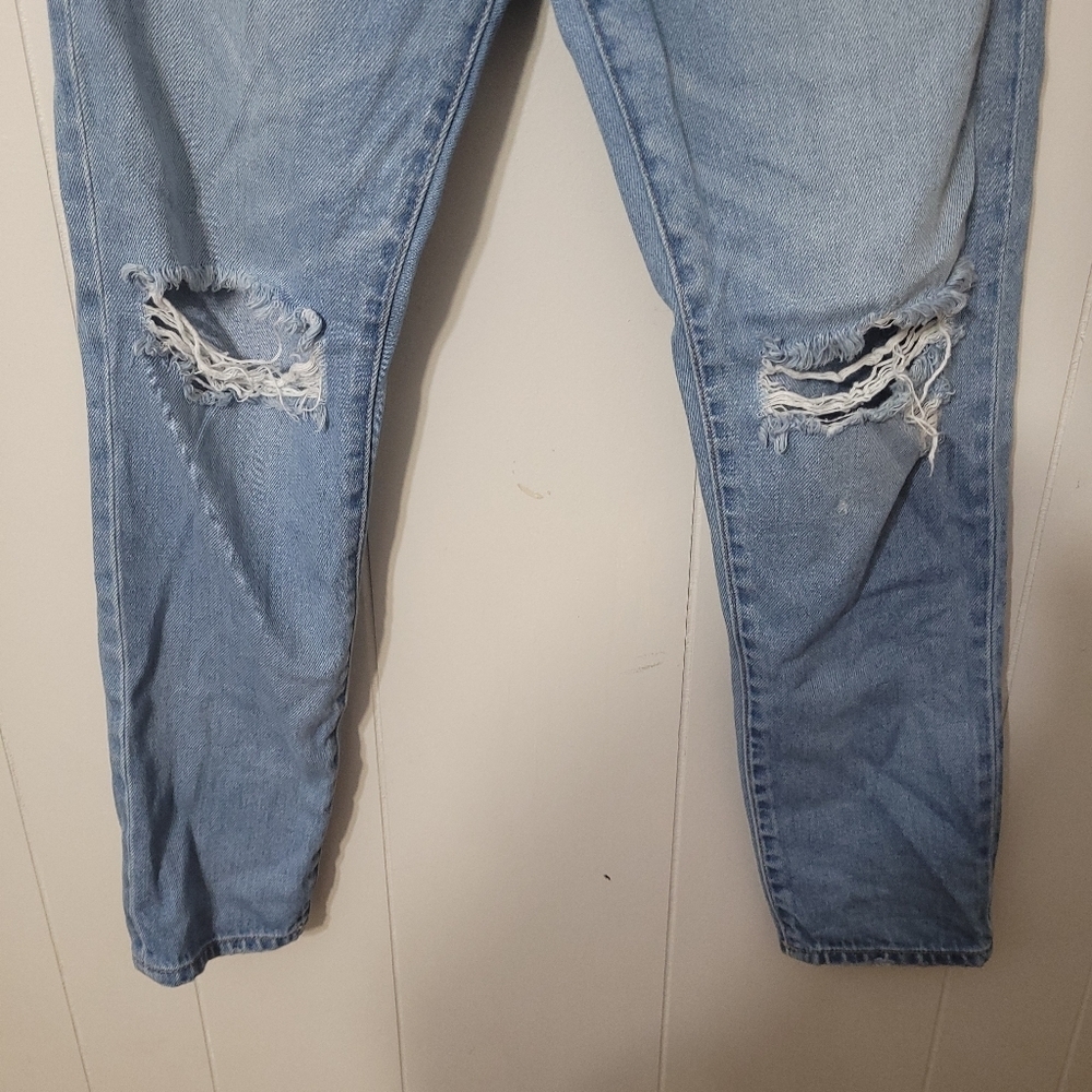 American eagle jeans high rise girlfriend blue size 6 - Picture 3 of 13